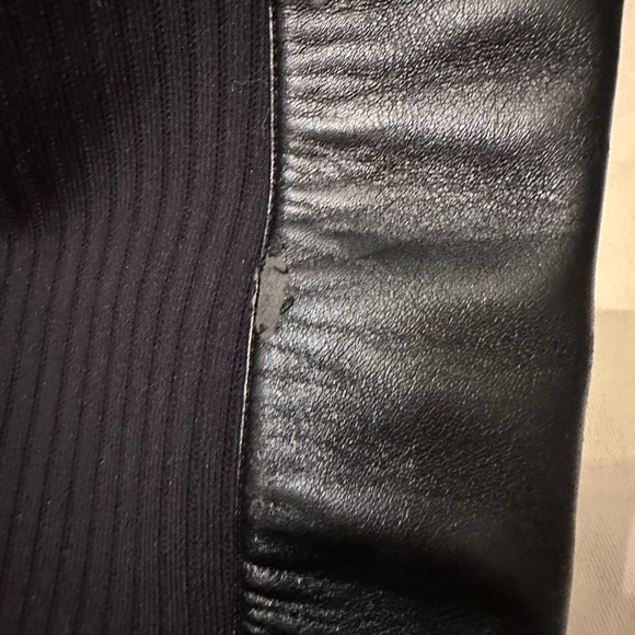 Fendi thigh high sock boots. Flats. Size 36 1/2. Logo black leather F0554 25 mm. - Picture 4 of 15